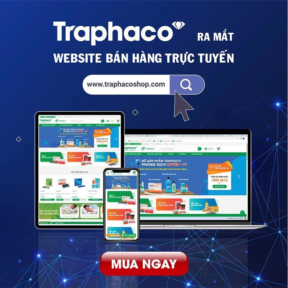 Website thương mại điện tử Traphacoshop.com được đưa vào hoạt động từ tháng 8/2020. Website thương mại điện tử Traphacoshop.com được đưa vào hoạt động từ tháng 8/2020.