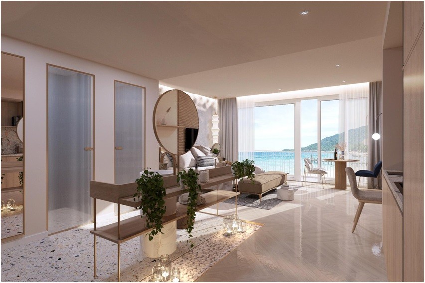 Mẫu căn 1 phòng ngủ - Căn hộ Resort Biển.