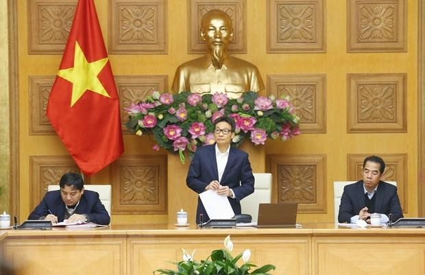 Phó Thủ tướng Vũ Đức Đam phát biểu chỉ đạo cuộc họp. (Ảnh: Doãn Tấn/TTXVN).