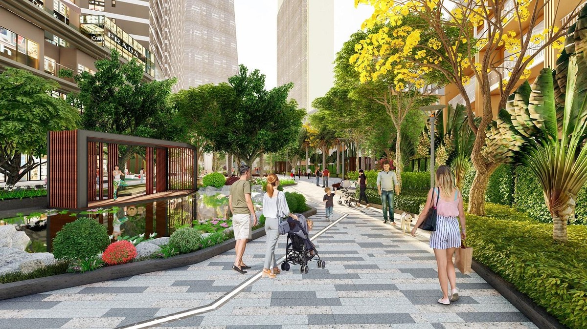 Khu tập yoga nằm giữa khuôn viên xanh mát của 2 tòa tháp. Khu tập yoga nằm giữa khuôn viên xanh mát của 2 tòa tháp.