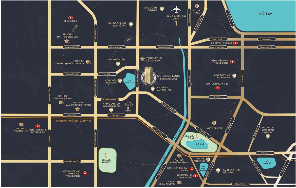 Từ D’.Palais Louis có thể dễ dàng kết nối giao thông với các khu vực lân cận.