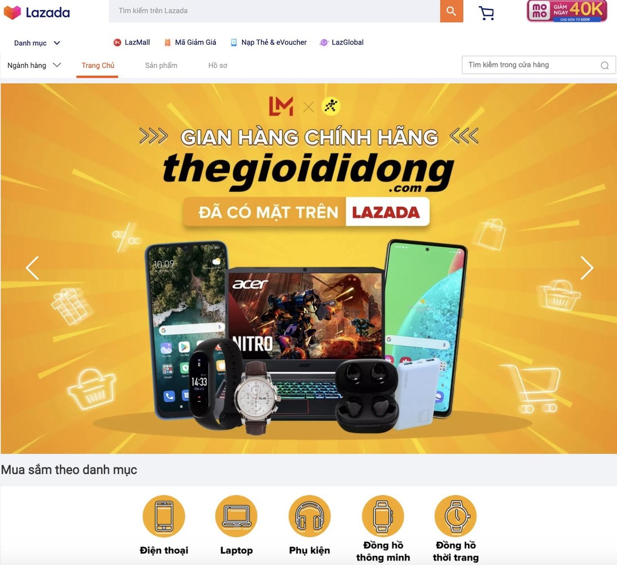 Hàng ngàn mặt hàng từ Thế Giới Di Động đã có trên Lazada, tham khảo tại đây.