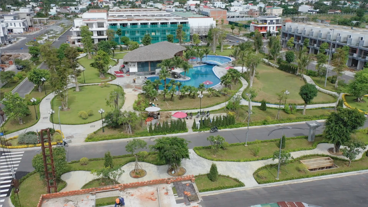 Tiến độ xây dựng đúng kế hoạch được cập nhật tháng 9 năm 2021 của The Capella Garden Nha Trang.