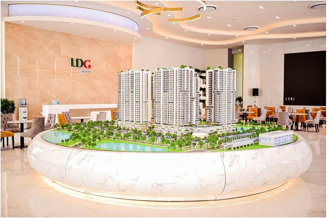 Mô hình dự án khu căn hộ cao cấp LDG Sky ở cửa ngõ phía Đông TP.HCM.