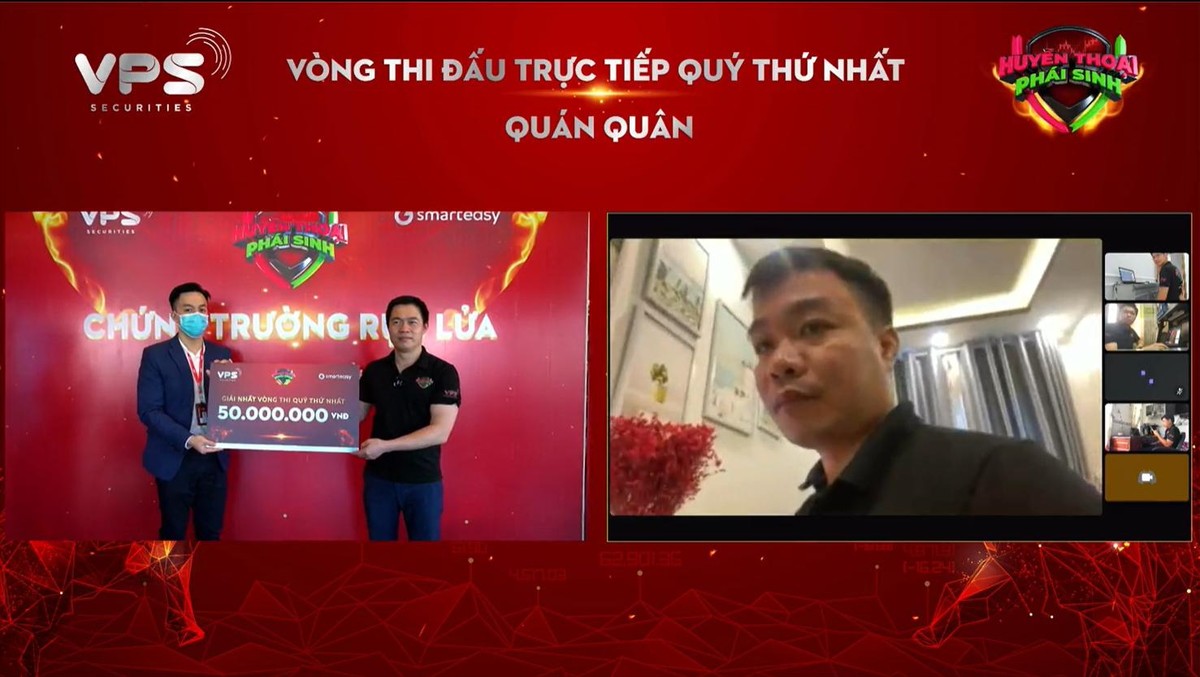 Giải nhất vòng thi Quý thứ nhất thuộc về chứng thủ @thandandaiviet một cách thuyết phục, anh đã tham gia giải đấu theo hình thức trực tuyến.