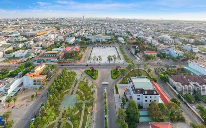So với mức giá bất động sản và giao thông, TP Dĩ An được xem là trung tâm của trái tim thị trường Bình Dương. Hình: báo Bình Dương.