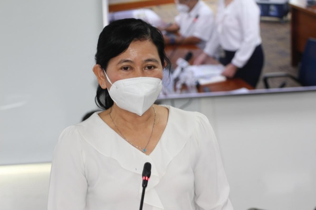 Bà Nguyễn Thị Huỳnh Mai, Chánh văn phòng Sở Y tế TP.HCM (ảnh Hà An). Bà Nguyễn Thị Huỳnh Mai, Chánh văn phòng Sở Y tế TP.HCM (ảnh Hà An).