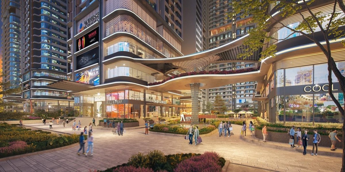 Hệ thống trung tâm thương mại sầm uất & hiện đại tại Astral City. Hệ thống trung tâm thương mại sầm uất & hiện đại tại Astral City.