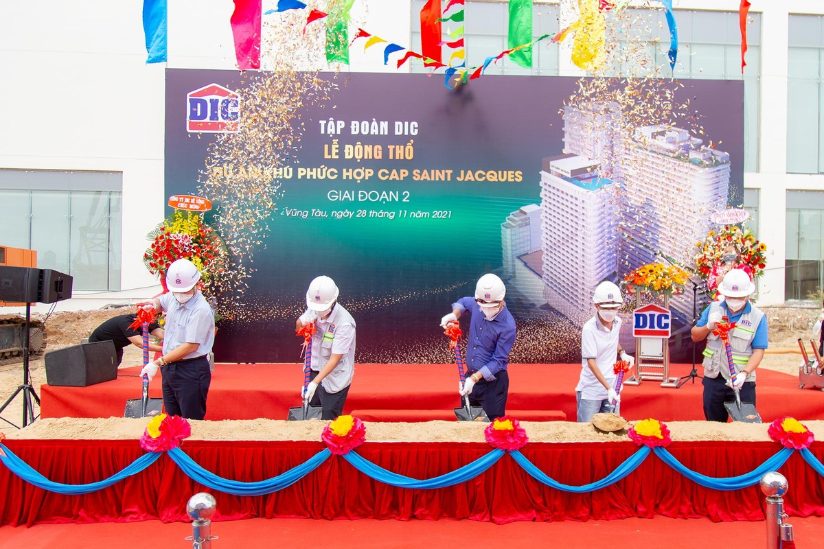 Lễ động thổ dự án Khu phức hợp Cap Saint Jacques – Giai đoạn 2 của Tập đoàn DIC vào cuối tháng 11/2021. Lễ động thổ dự án Khu phức hợp Cap Saint Jacques – Giai đoạn 2 của Tập đoàn DIC vào cuối tháng 11/2021.