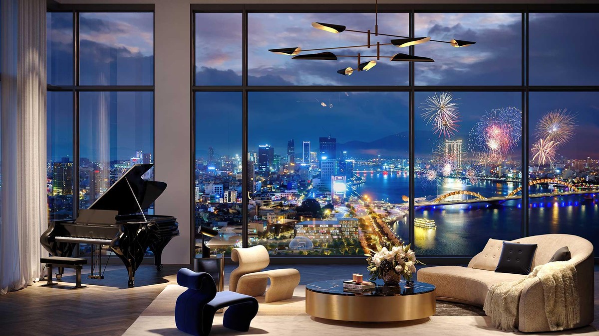 Tầm nhìn hướng sông Hàn của dự án The Royal - Boutique Hotel &amp; Condo Danang.