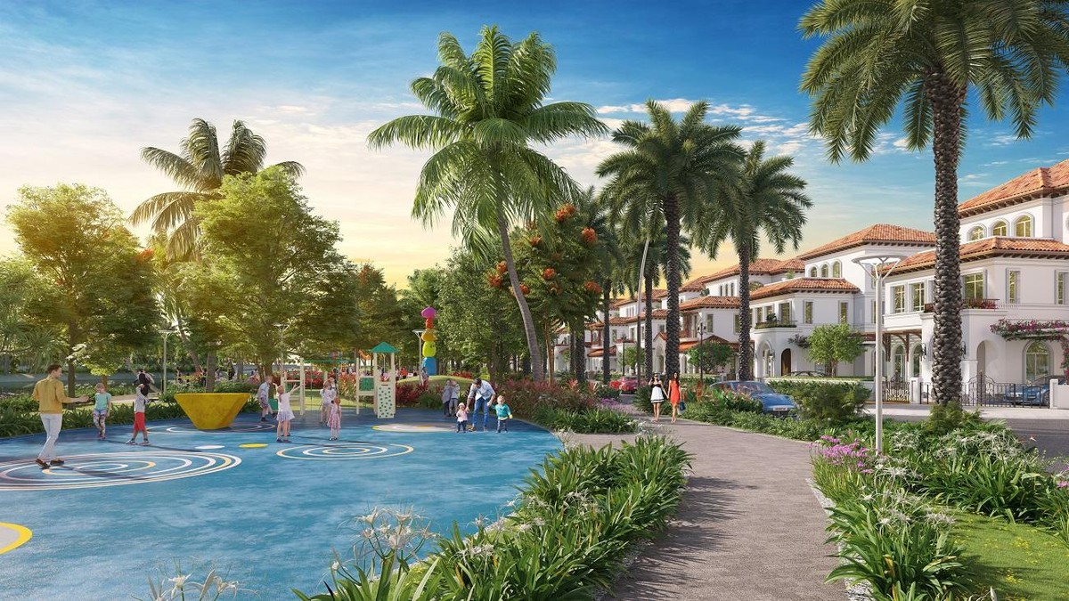 Toàn bộ không gian lõi giữa của The Link được bố trí hệ thống cảnh quan theo phong cách Miami. Ảnh phối cảnh minh họa. Toàn bộ không gian lõi giữa của The Link được bố trí hệ thống cảnh quan theo phong cách Miami. Ảnh phối cảnh minh họa.