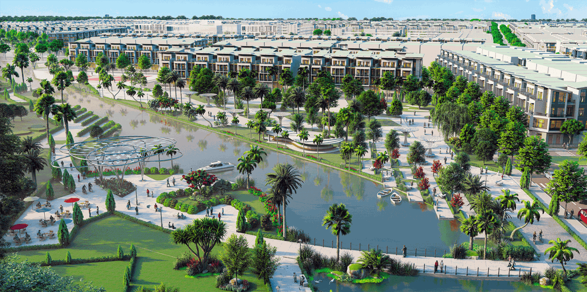 Dự án có quy mô gần 300 hecta tiếp giáp với hệ thống sông Rạch Dơi.