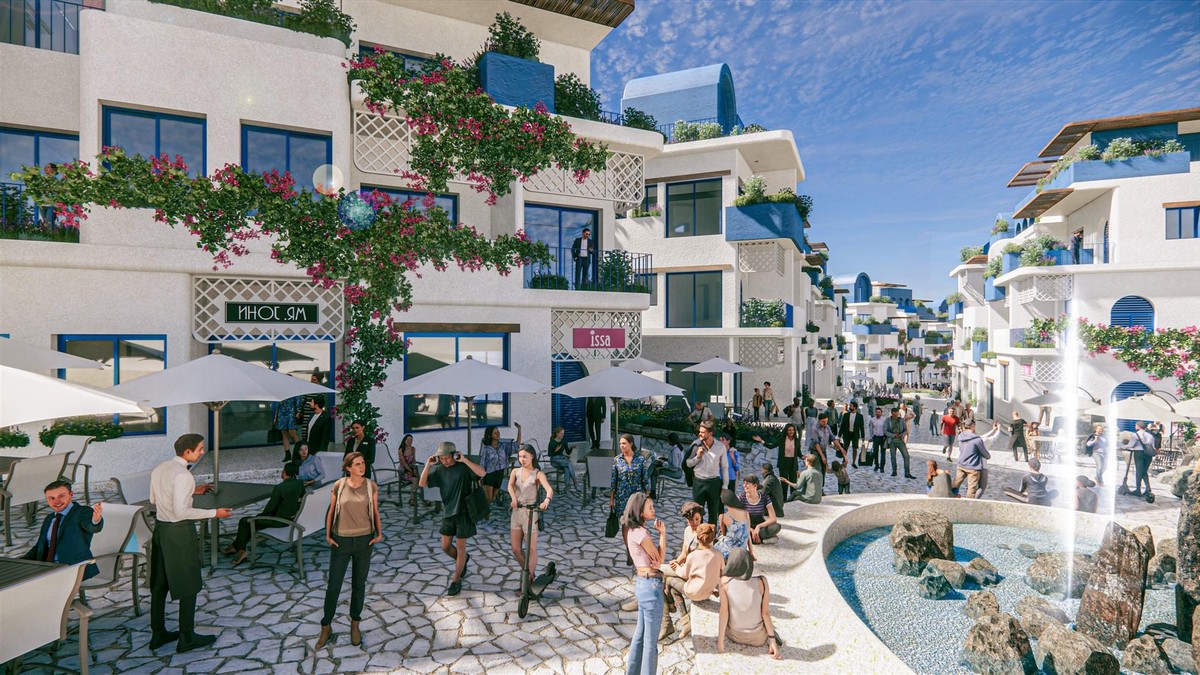 The Santo Port cửa ngõ thương mại của Hon Thom Paradise Island. Ảnh minh họa Sun Property.