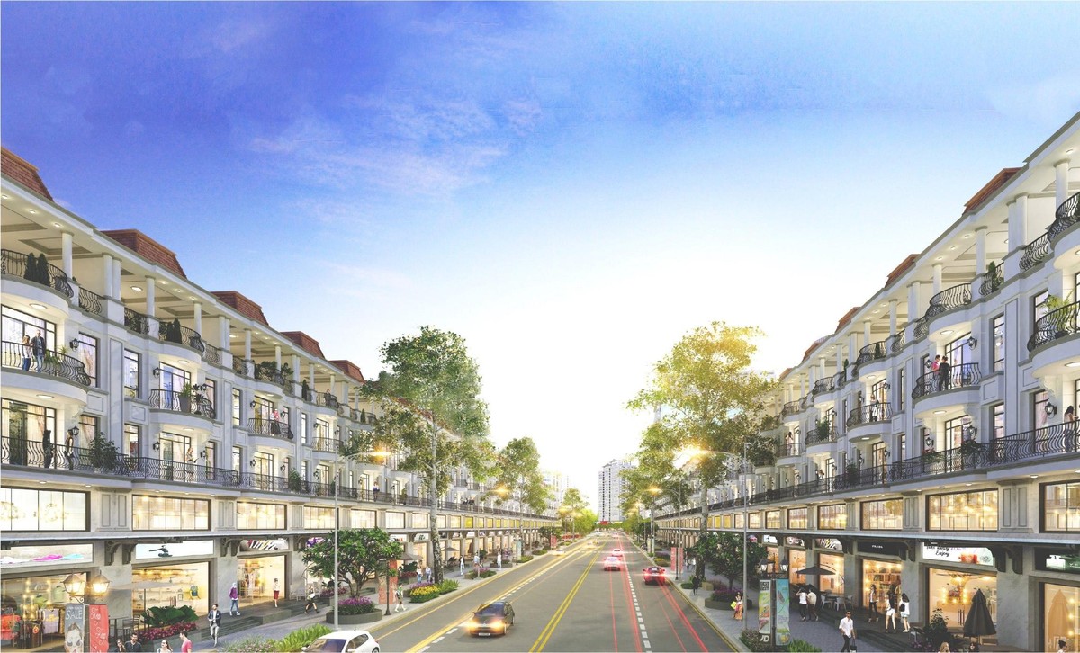 Shophouse Santorini Vibes - Midtown One với diện tích đa dạng từ 82m2, 92m2, 117m2, 131m2 - 191 m2.