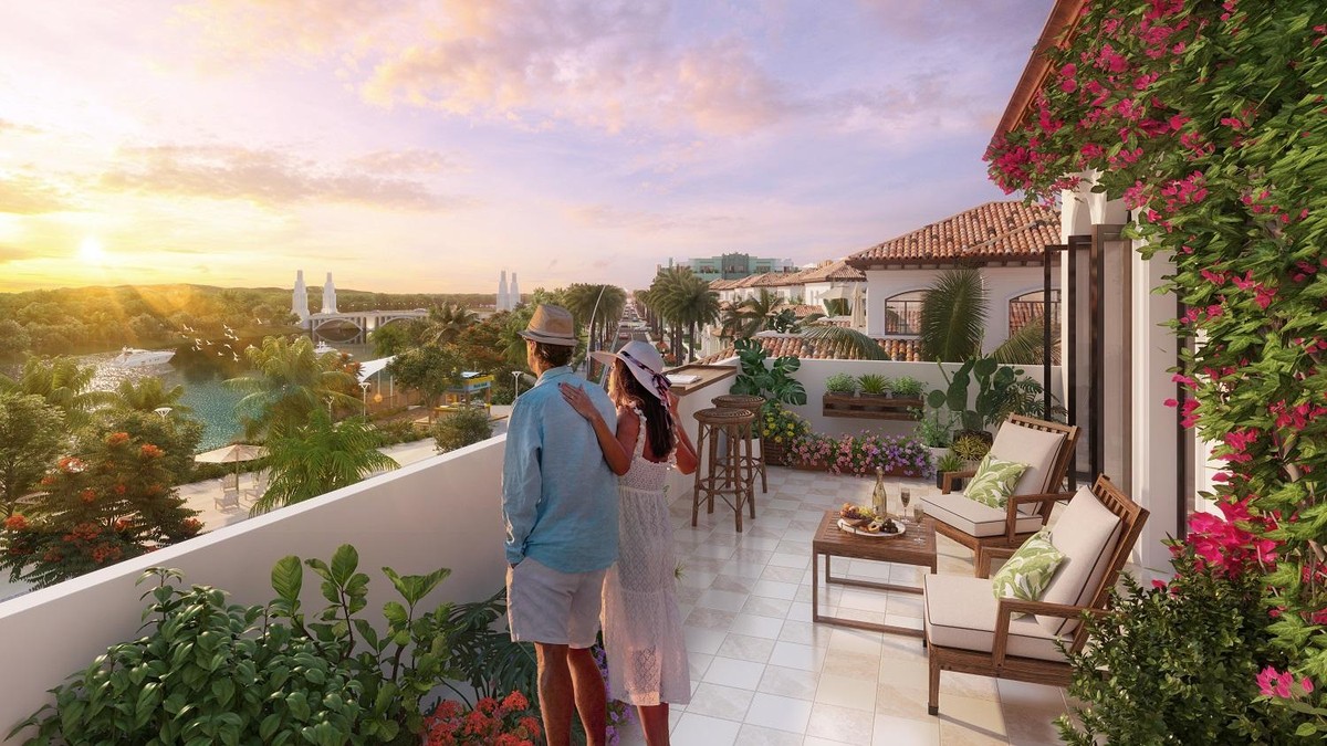 Biệt thự phân khu The Link – Sun Riverside Village giúp nâng tầm chuẩn sống nghỉ dưỡng của cư dân. Ảnh phối cảnh minh họa.