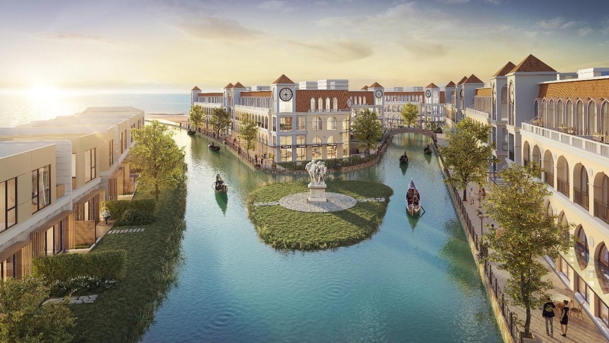 Những dòng kênh đào mát xanh trong lòng Venezia Beach. Những dòng kênh đào mát xanh trong lòng Venezia Beach.