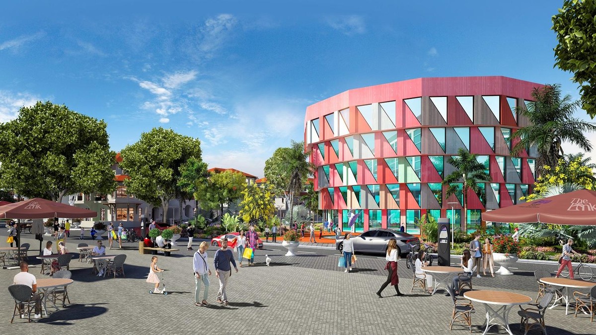 Chuỗi công viên cùng khu sinh hoạt cộng đồng của The Link được thiết lập ngay lõi giữa phân khu. Ảnh phối cảnh minh họa. Chuỗi công viên cùng khu sinh hoạt cộng đồng của The Link được thiết lập ngay lõi giữa phân khu. Ảnh phối cảnh minh họa.