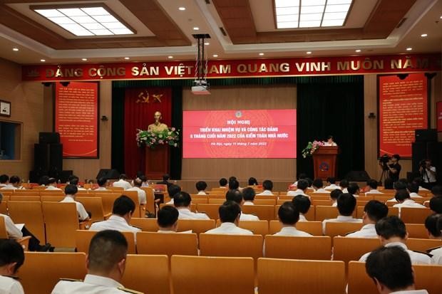 Hội nghị triển khai nhiệm vụ và công tác Đảng 6 tháng cuối năm 2022 của Kiểm toán Nhà nước, ngày 7/11.(Ảnh: Vietnam+). Hội nghị triển khai nhiệm vụ và công tác Đảng 6 tháng cuối năm 2022 của Kiểm toán Nhà nước, ngày 7/11.(Ảnh: Vietnam+).