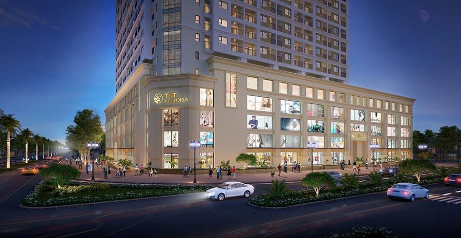 T&amp;T Victoria sở hữu 5 tầng trung tâm thương mại sang trọng, thỏa mãn nhu cầu mua sắm – ăn uống - vui chơi – giải trí của các cư dân.