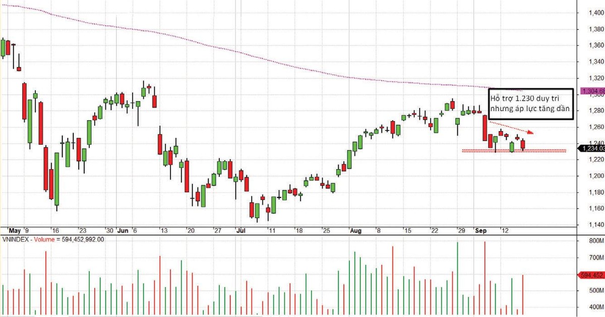 Diễn biến chỉ số VN-Index.