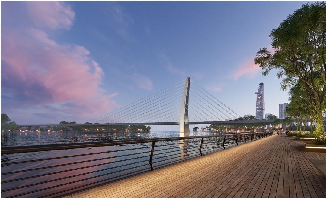 Vị trí chiến lược của Grand Marina, Saigon giúp cư dân dễ dàng kết nối với các địa điểm quan trọng trong thành phố. Ảnh phối cảnh.
