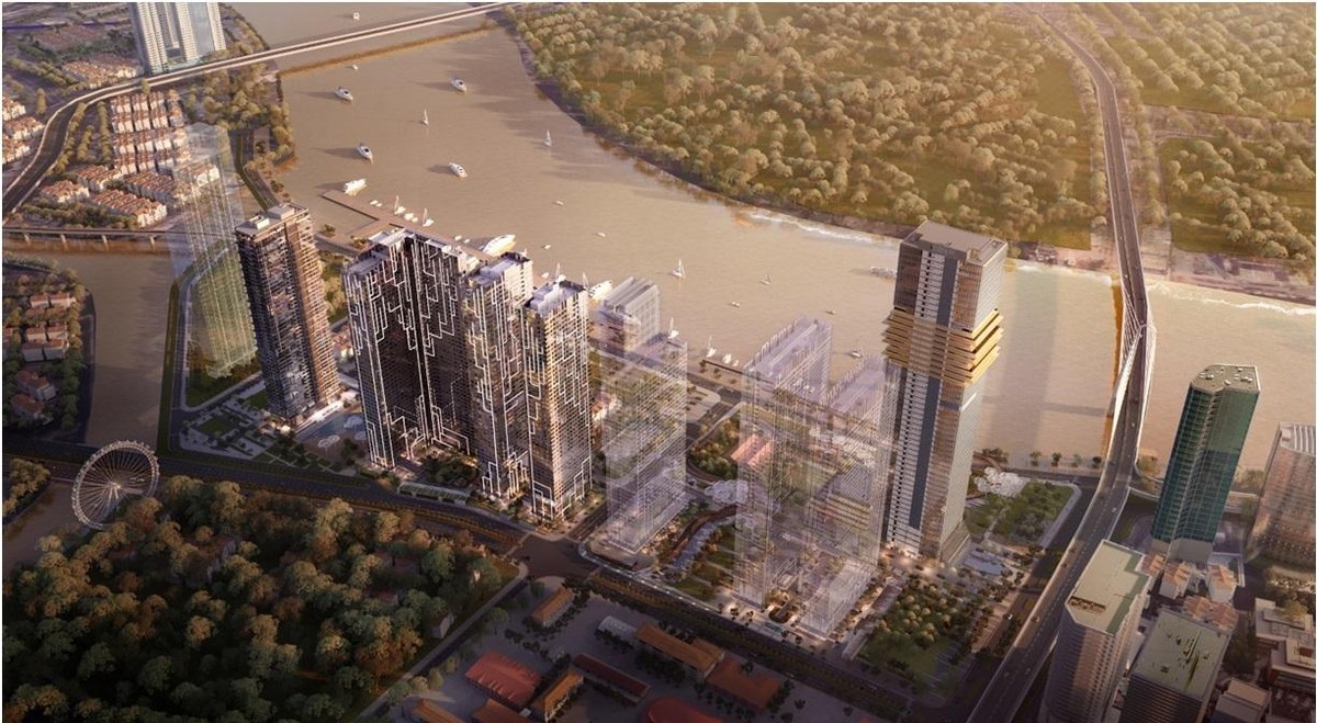 Grand Marina, Saigon sở hữu “minh đường tụ thủy” tích trữ tài lộc cho gia chủ. Ảnh phối cảnh.