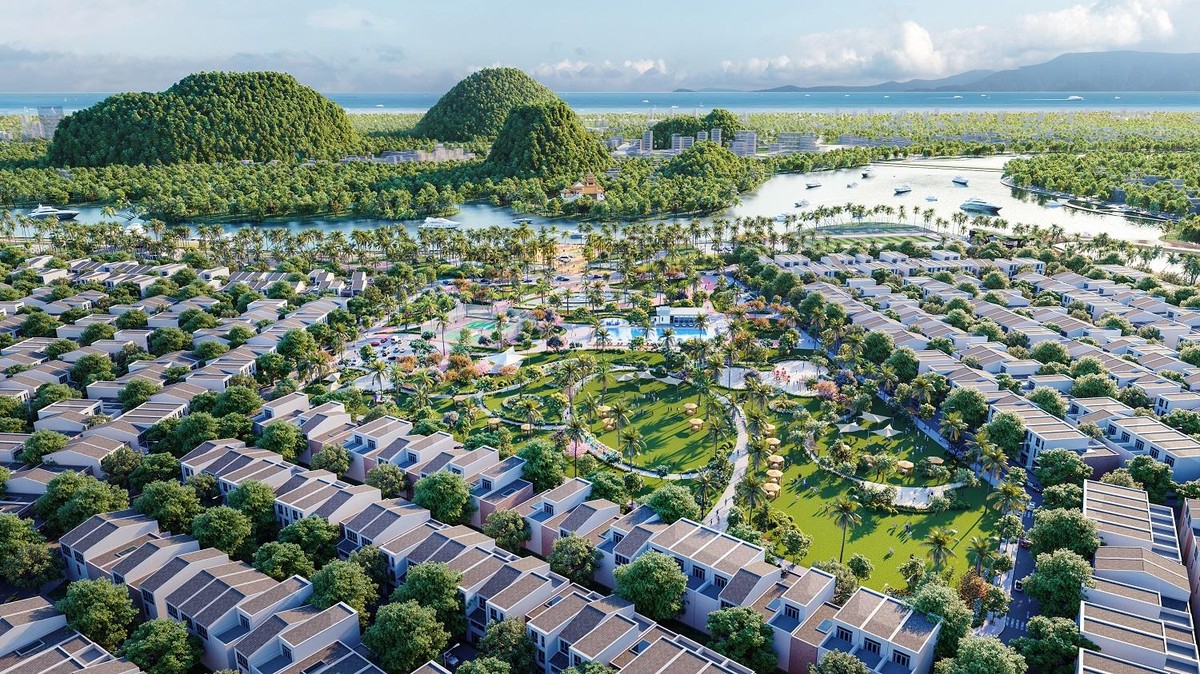 Sun Riverpolis với cảnh quan hoàn mỹ bao quanh.