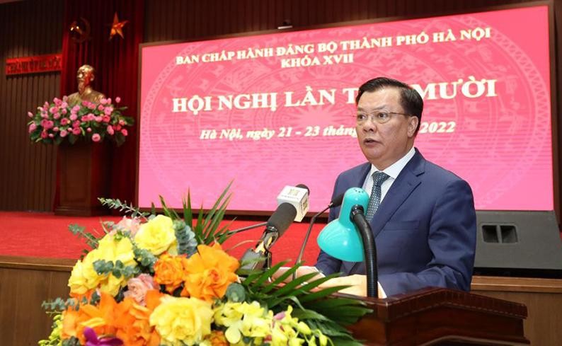 Bí thư Thành ủy Hà Nội Đinh Tiến Dũng nhấn mạnh, phát triển Thủ đô Hà Nội “Văn hiến-Văn minh-Hiện đại” là điểm riêng có của Hà Nội cần được phát huy. Bí thư Thành ủy Hà Nội Đinh Tiến Dũng nhấn mạnh, phát triển Thủ đô Hà Nội “Văn hiến-Văn minh-Hiện đại” là điểm riêng có của Hà Nội cần được phát huy.