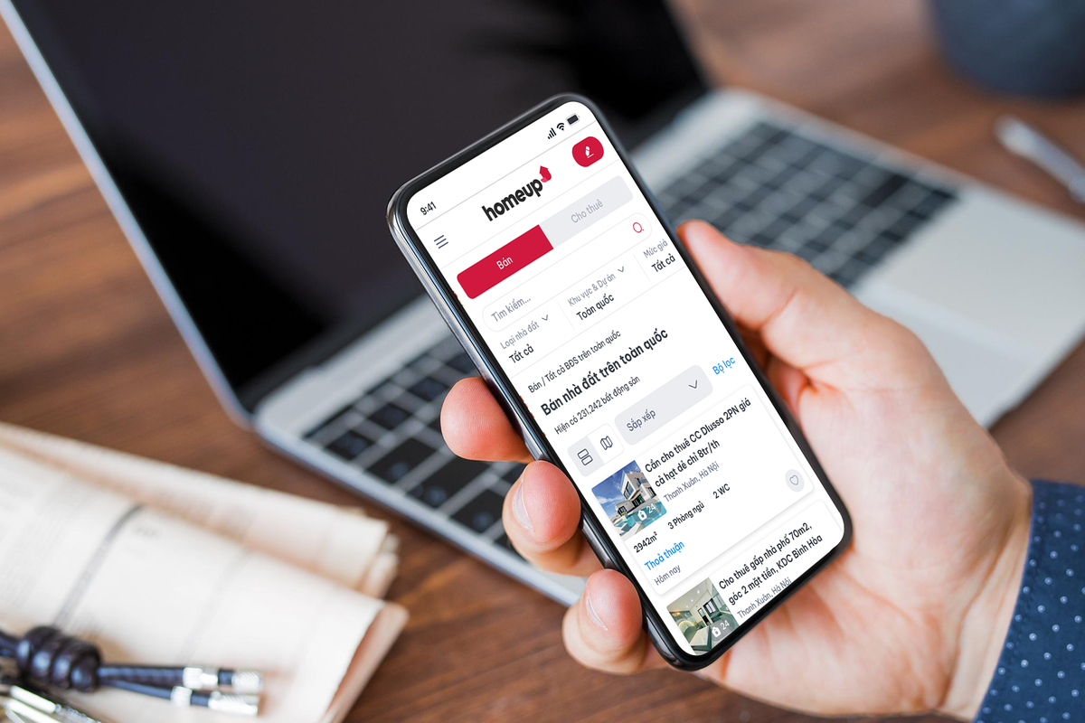 Nền tảng Homeup.vn.