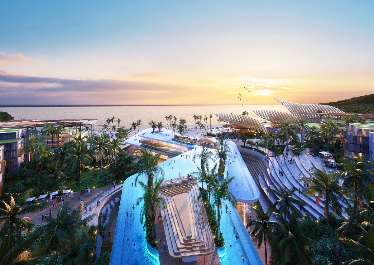 Tại đây một Công viên chủ đề sáng tạo đa trải nghiệm sẽ được kiến tạo. Ảnh phối cảnh minh họa Sun Group. Tại đây một Công viên chủ đề sáng tạo đa trải nghiệm sẽ được kiến tạo. Ảnh phối cảnh minh họa Sun Group.