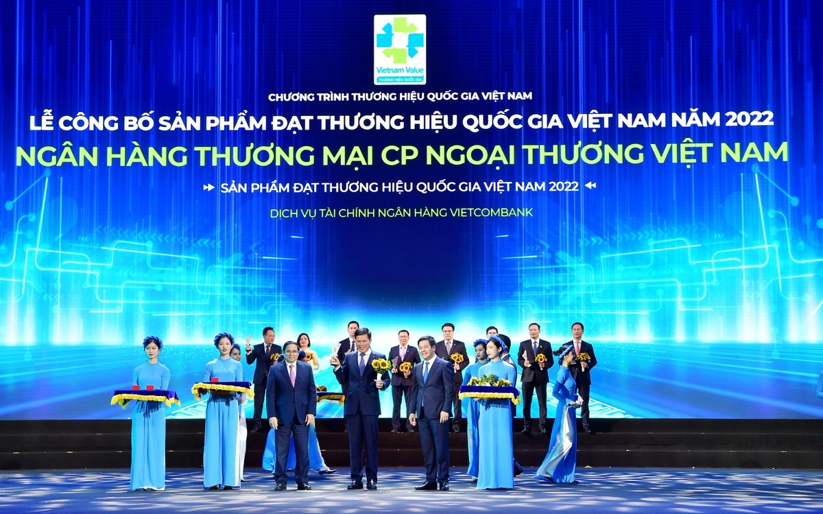 Vietcombank là ngân hàng duy nhất 8 lần liên tiếp đạt Thương hiệu quốc gia.