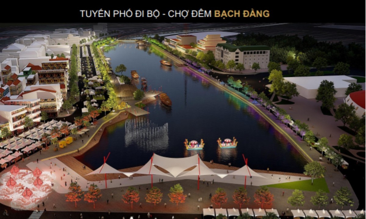Tuyến phố đi bộ - chợ đêm tại đường Bạch Đằng, thành phố Hải Dương được triển khai theo ý tưởng “Tinh hoa hội tụ, bừng sáng Thành Đông”. Ảnh cắt từ clip giới thiệu của tỉnh Hải Dương. Tuyến phố đi bộ - chợ đêm tại đường Bạch Đằng, thành phố Hải Dương được triển khai theo ý tưởng “Tinh hoa hội tụ, bừng sáng Thành Đông”. Ảnh cắt từ clip giới thiệu của tỉnh Hải Dương.