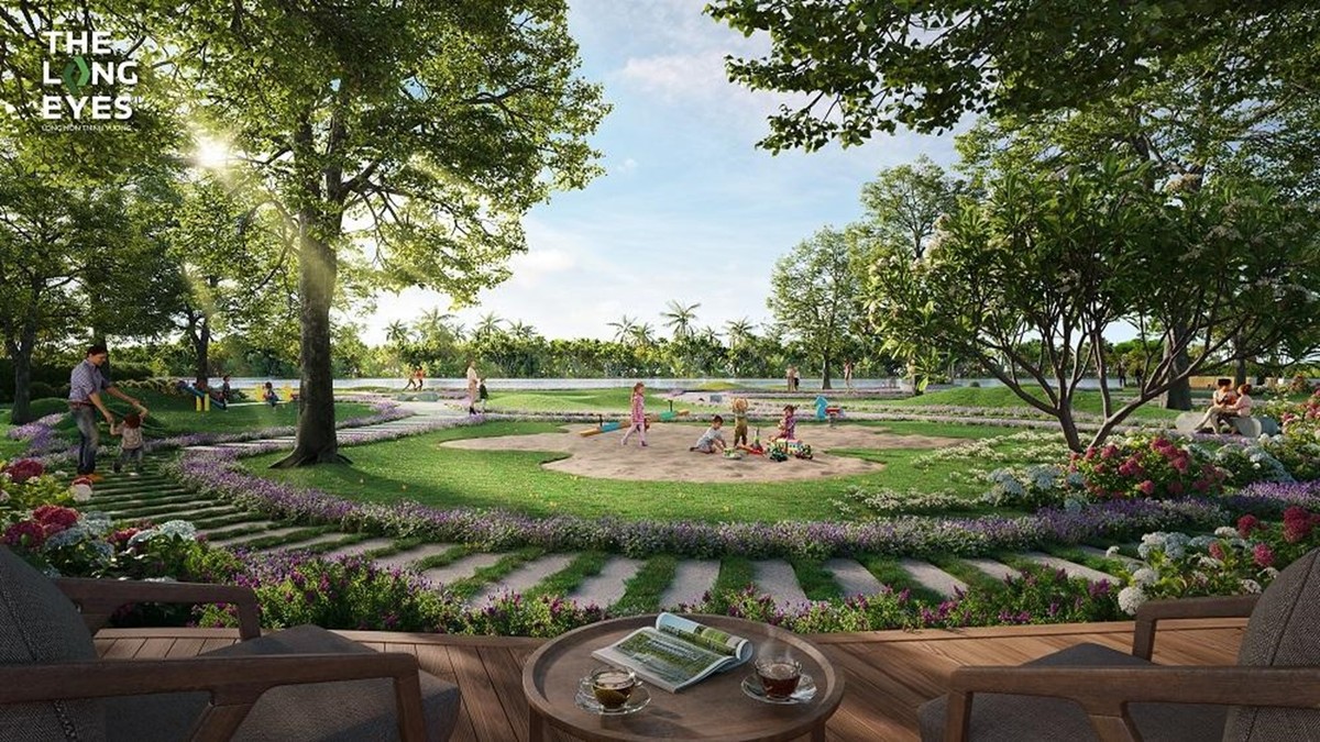 Phối cảnh quy hoạch khu tiện tích của Khu dân cư The Long Eyes