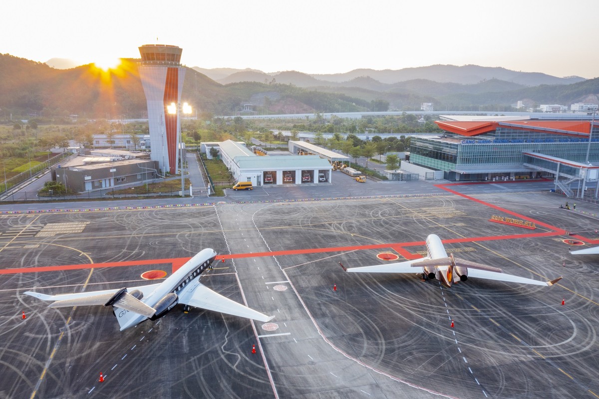 Sân bay quốc tế Vân Đồn tại Quảng Ninh do Sun Group đầu tư xây dựng.