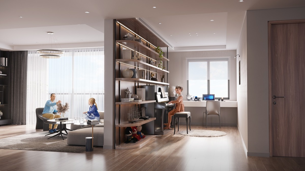 Không gian đa năng +1 giúp gia chủ thỏa sức sáng tạo theo nhu cầu và sở thích. Ảnh phối cảnh minh họa. Không gian đa năng +1 giúp gia chủ thỏa sức sáng tạo theo nhu cầu và sở thích. Ảnh phối cảnh minh họa.