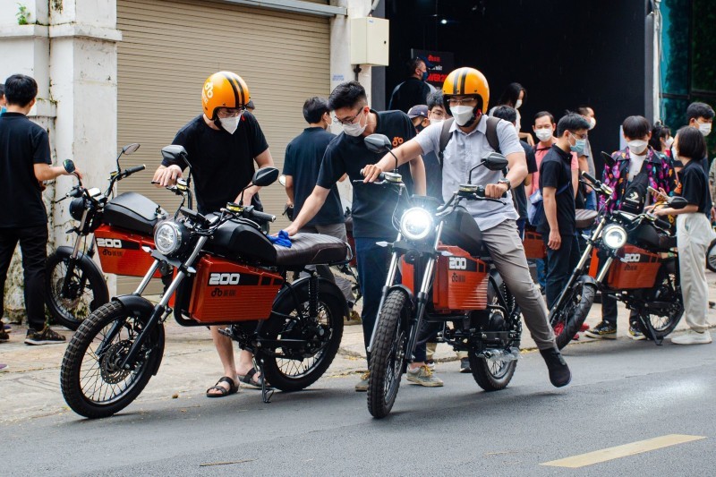 Một mẫu xe máy điện của Dat Bike.