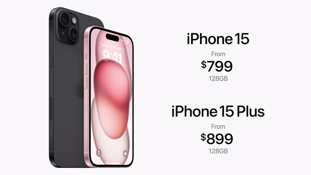 Giá bán của iPhone 15 và 15 Plus. Giá bán của iPhone 15 và 15 Plus.
