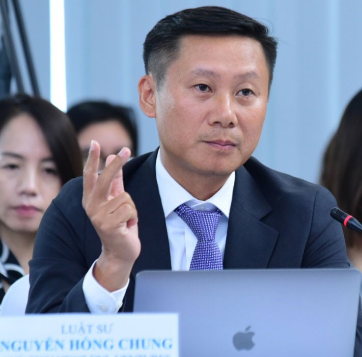 Luật sư Nguyễn Hồng Chung, Chủ tịch HĐQT DVL Ventures, Phó chủ nhiệm CLB Bất động sản Hà Nội.