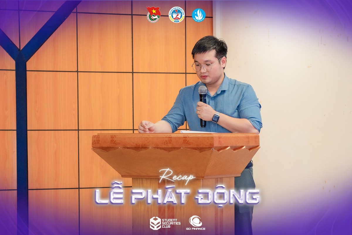 Ông Nguyễn Chung Phương – Ủy viên Ban Chấp hành Đoàn Thanh niên, Phụ trách Nghiên cứu – Chính sách tại Ủy ban Chứng khoán Nhà nước, phát biểu tại sự kiện