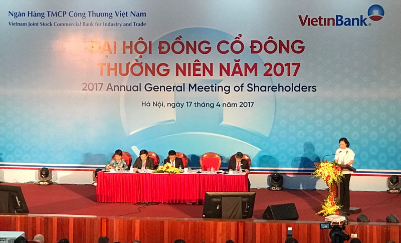 Đại hội đồng cổ đông VietinBank: Cổ đông hỏi về vấn đề nợ xấu 2016 tăng ảnh 3 Đại hội đồng cổ đông VietinBank: Cổ đông hỏi về vấn đề nợ xấu 2016 tăng ảnh 3