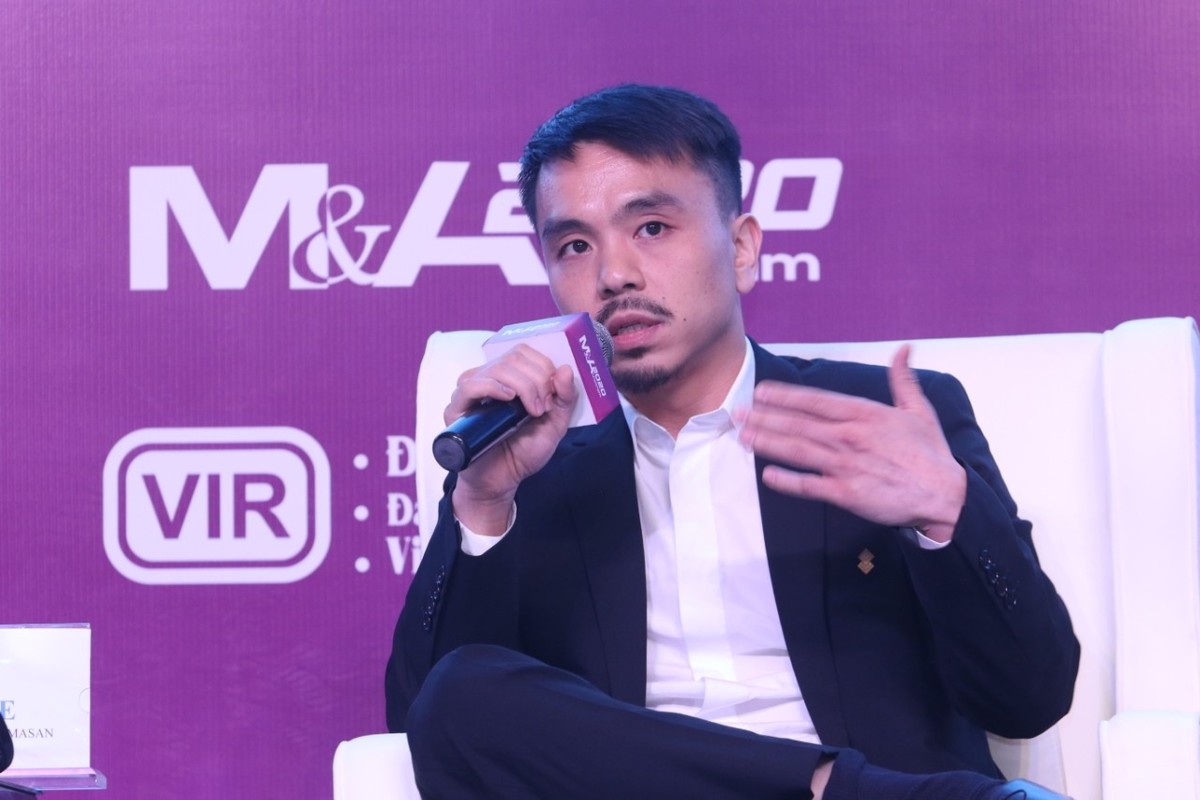 Ông Danny Le, Tổng giám đốc Tập đoàn Masan trao đổi tại Phiên 2. Ảnh: Lê Toàn. Ông Danny Le, Tổng giám đốc Tập đoàn Masan trao đổi tại Phiên 2. Ảnh: Lê Toàn.