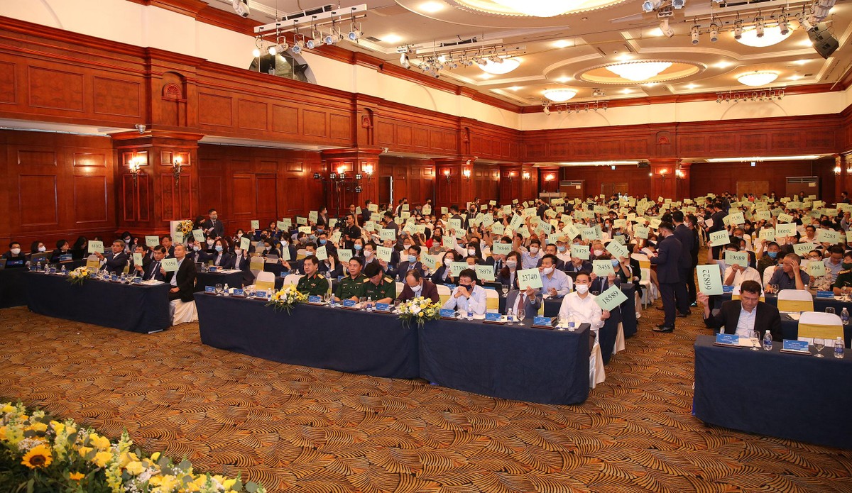 Toàn cảnh Đại hội đồng cổ đông thường niên 2021 của MBBank.