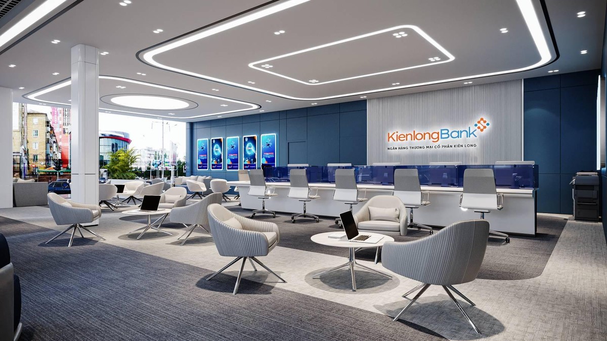 Phòng giao dịch 5 sao hiện đại của Ngân hàng số Kienlongbank Phòng giao dịch 5 sao hiện đại của Ngân hàng số Kienlongbank