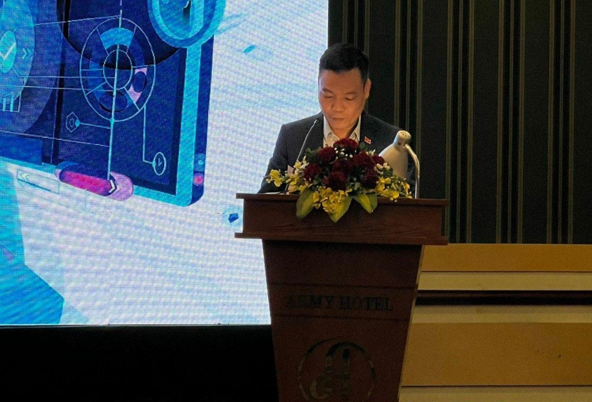 Ông Đặng Khắc Lợi, Phó cục trưởng Cục Báo chí phát biểu khai mạc Ông Đặng Khắc Lợi, Phó cục trưởng Cục Báo chí phát biểu khai mạc