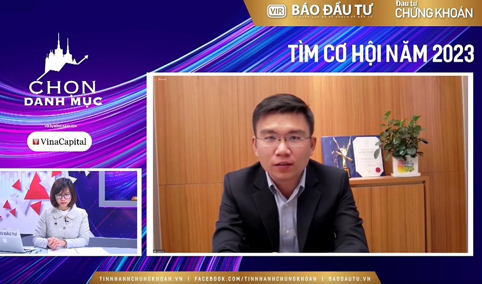 Ông Nguyễn Thành Trung, Trưởng phòng Phân tích CTCK Thành Công. Ảnh chụp qua màn hình Ông Nguyễn Thành Trung, Trưởng phòng Phân tích CTCK Thành Công. Ảnh chụp qua màn hình