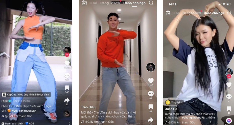 Vũ điệu nhảy phái sinh từ MV “Chọn Vừa Vặn” được yêu thích trên cộng đồng Tiktok. Vũ điệu nhảy phái sinh từ MV “Chọn Vừa Vặn” được yêu thích trên cộng đồng Tiktok.