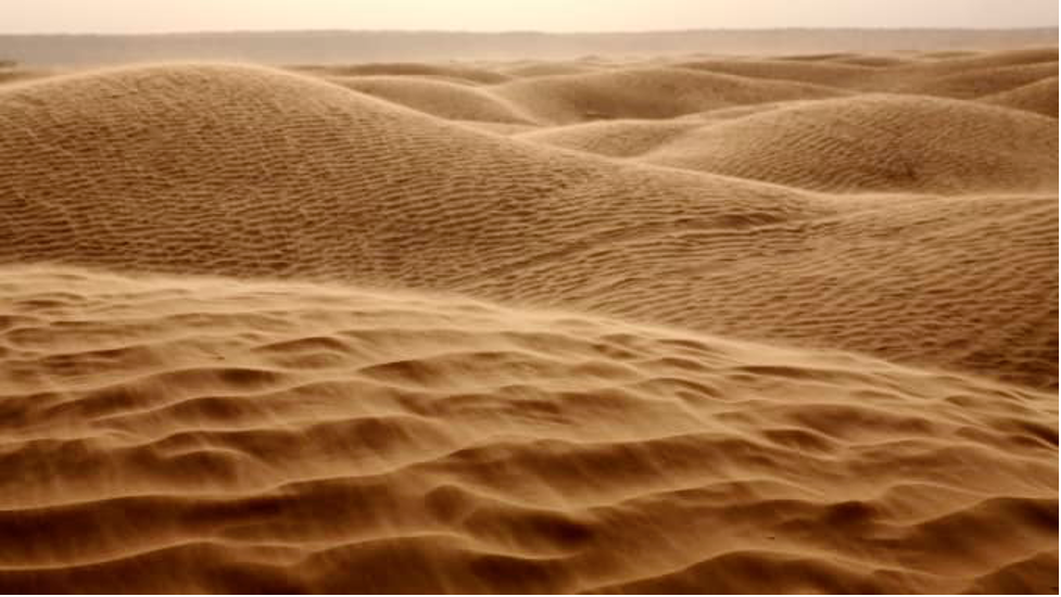 Cồn cát trên sa mạc Sahara. Ảnh: AFP