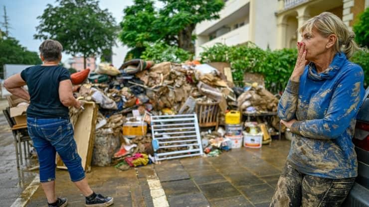 Tài sản của một người dân đã bị phá hủy bởi trận lụt vào ngày 16/7/2021 tại Bad Neuenahr, Ahrweiler, Đức. Ảnh: Getty Images Tài sản của một người dân đã bị phá hủy bởi trận lụt vào ngày 16/7/2021 tại Bad Neuenahr, Ahrweiler, Đức. Ảnh: Getty Images