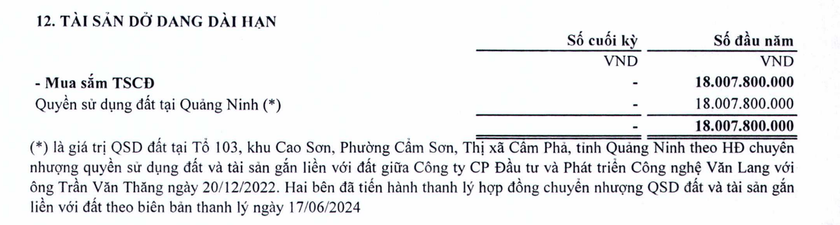Tài sản dở dang dài hạn giảm mạnh trong nửa đầu năm 2024 Tài sản dở dang dài hạn giảm mạnh trong nửa đầu năm 2024