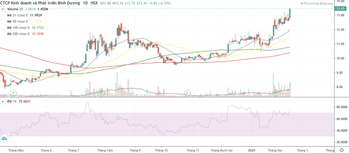 Cổ phiếu TDC bật tăng nóng trước thềm chào bán 35 triệu cổ phiếu riêng lẻ